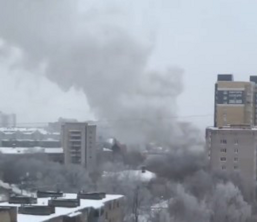 Видео пожара на Типографской снял один из жителей города Видео пожара на Типографской снял один из жителей города