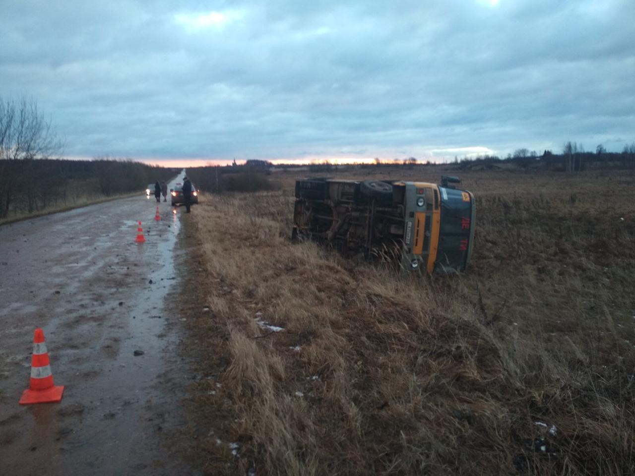 Авария школьного автобуса у Селезенево: прокуратура закончила проверку Школьный автобус перевернулся у деревни Селезенево