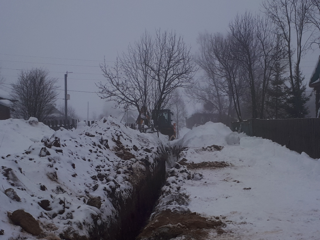 Газ в села продолжают проводить в Вичуге Газ в села продолжают проводить в Вичуге