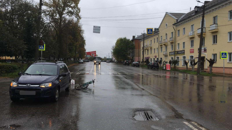 В Вичуге автомобиль «Лада» сбил велосипедиста